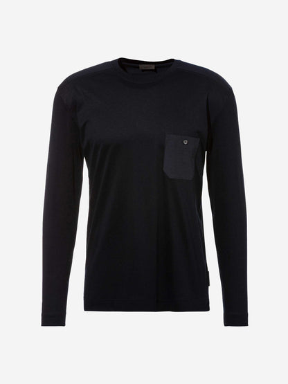 Outlet online Zimmerli Hombre Pijama Set Bolsillos color Azul Noche sku 411-000203 01 - Foto 1