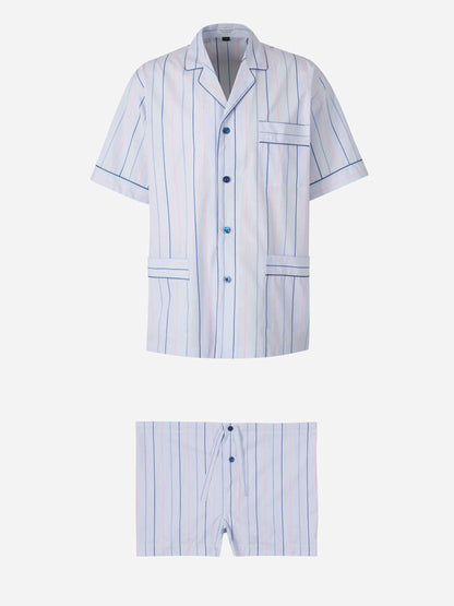 Santa Eulalia Hombre Barcelona Pijama Set Corto color Azul sku 412-000066 02 - Foto 1