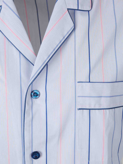 Santa Eulalia Hombre Barcelona Pijama Set Corto color Azul sku 412-000066 02 - Foto 3