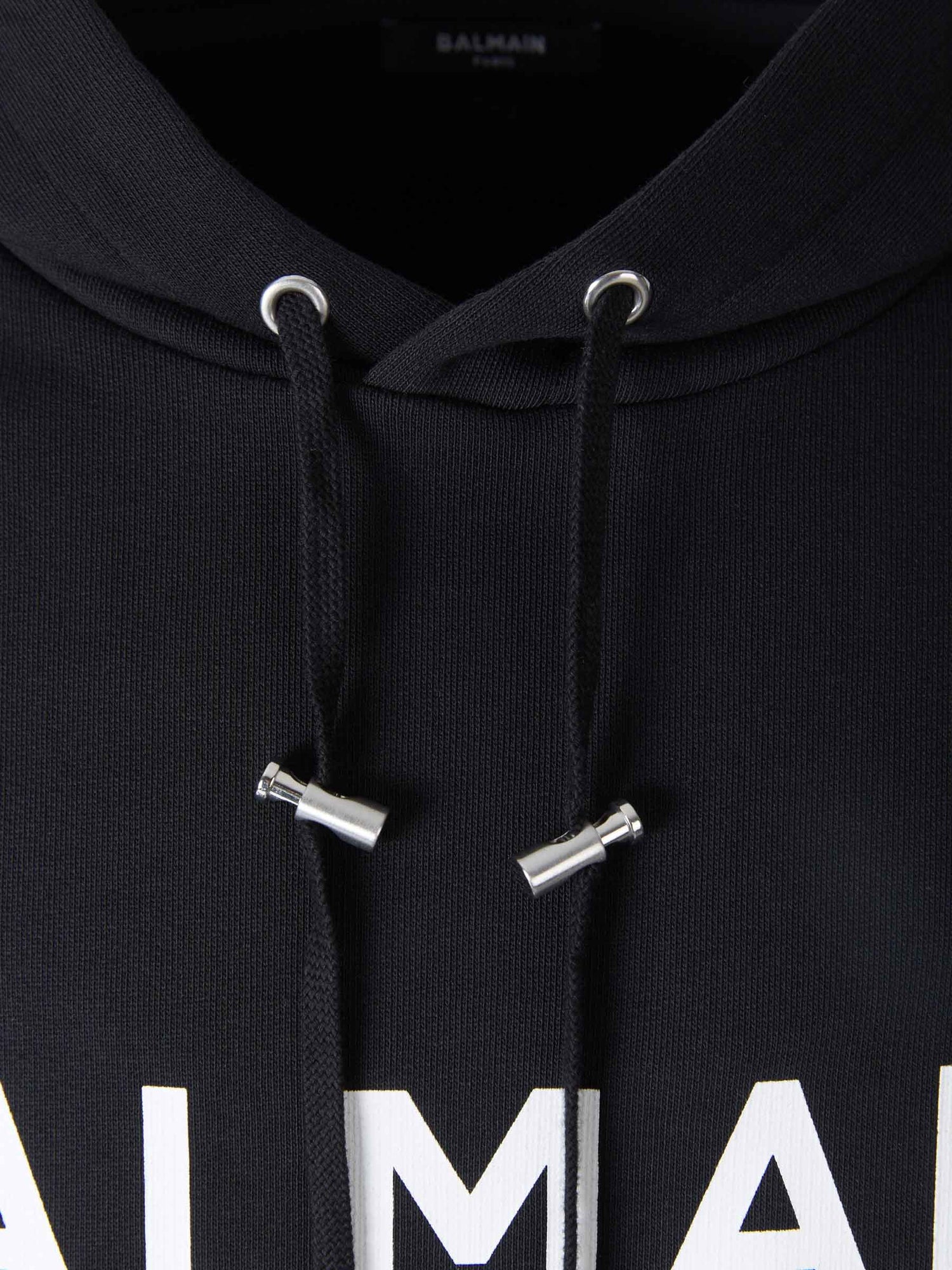 Outlet online Balmain Hombre Sudadera Logo Capucha color Negro sku 545-001346 01 - Foto 3