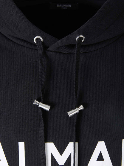 Outlet online Balmain Hombre Sudadera Logo Capucha color Negro sku 545-001346 01 - Foto 3