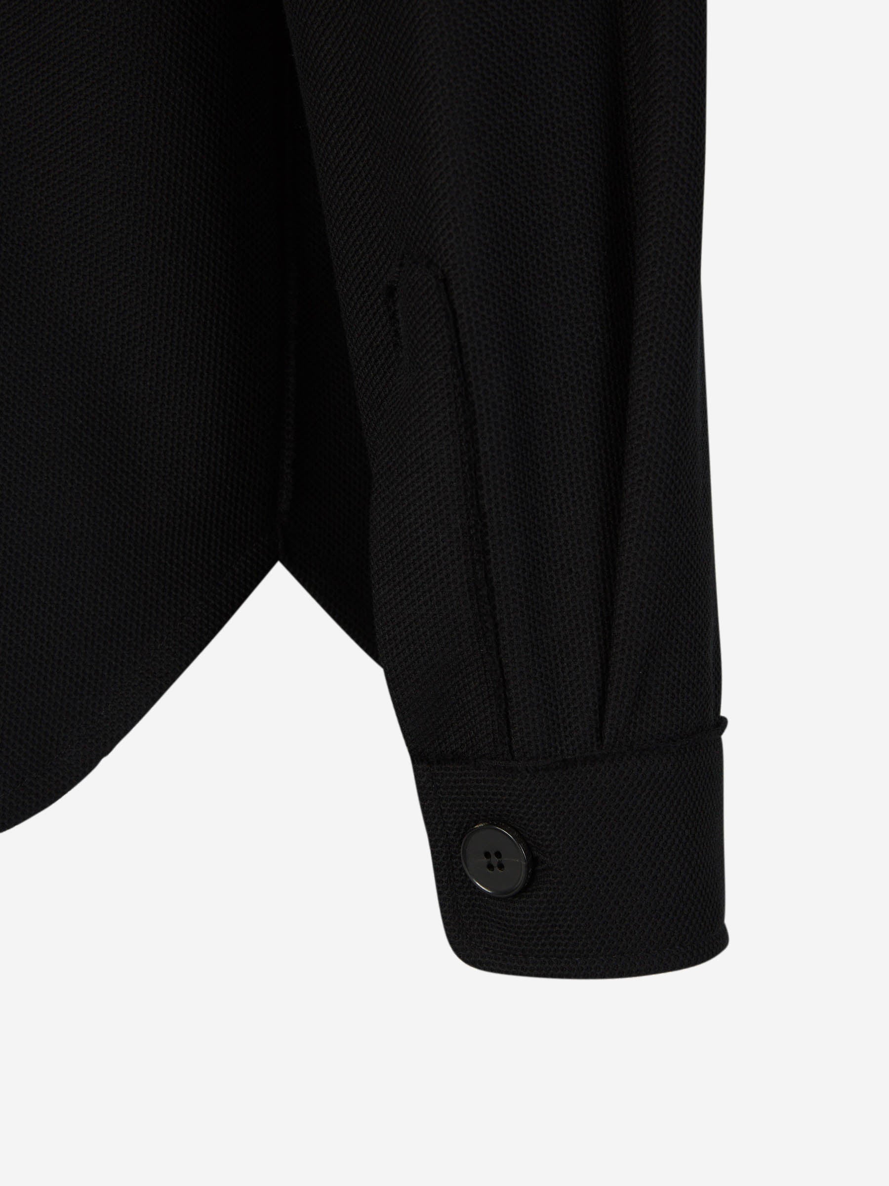 Outlet online Harris Wharf Hombre Sobrecamisa Algodón Bolsillos color Negro sku 512-002160 02 - Foto 6