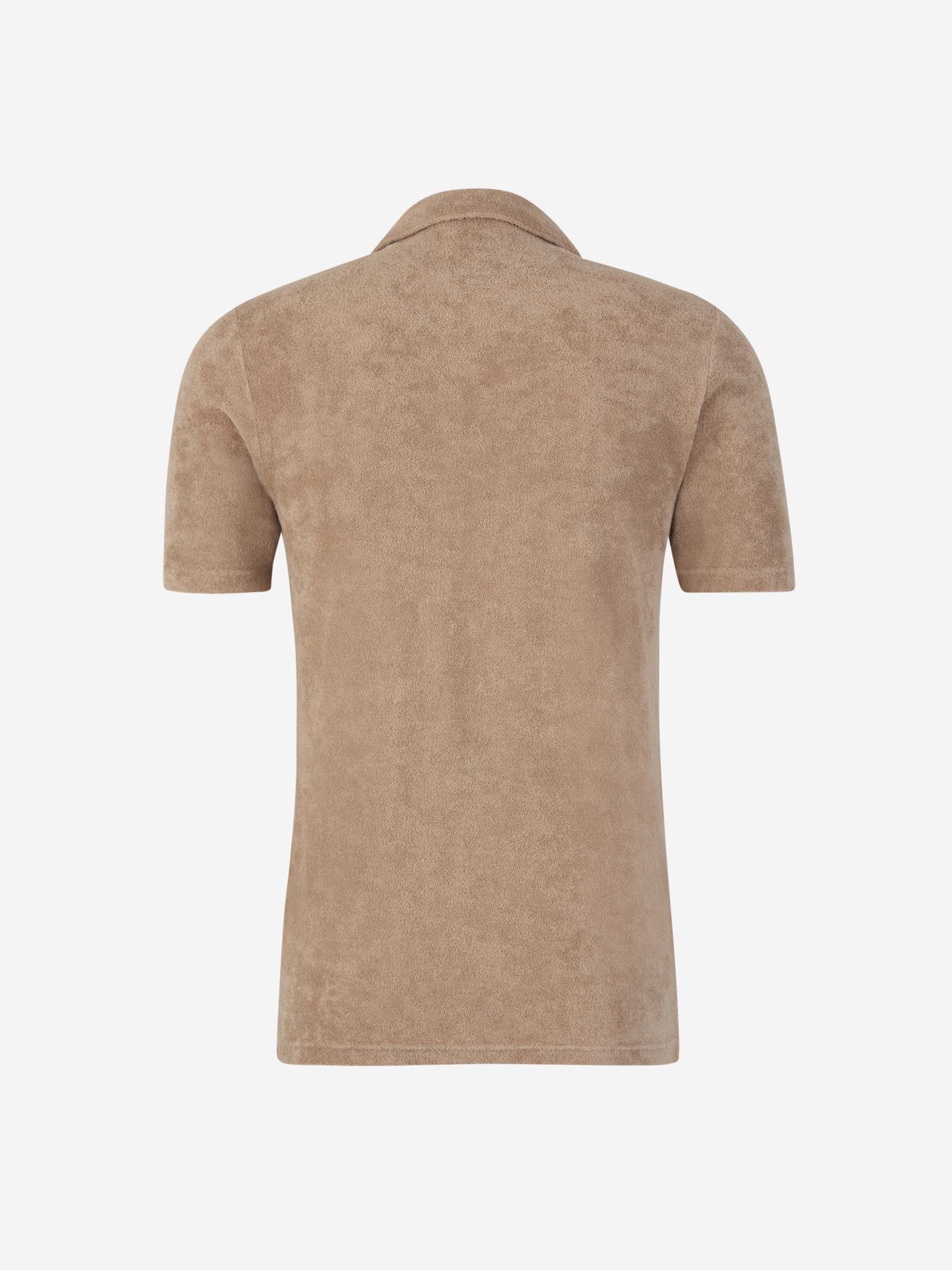 Outlet online Gran Sasso Hombre Polo Toalla Algodón color Beis sku 552-001488 02 - Foto 2
