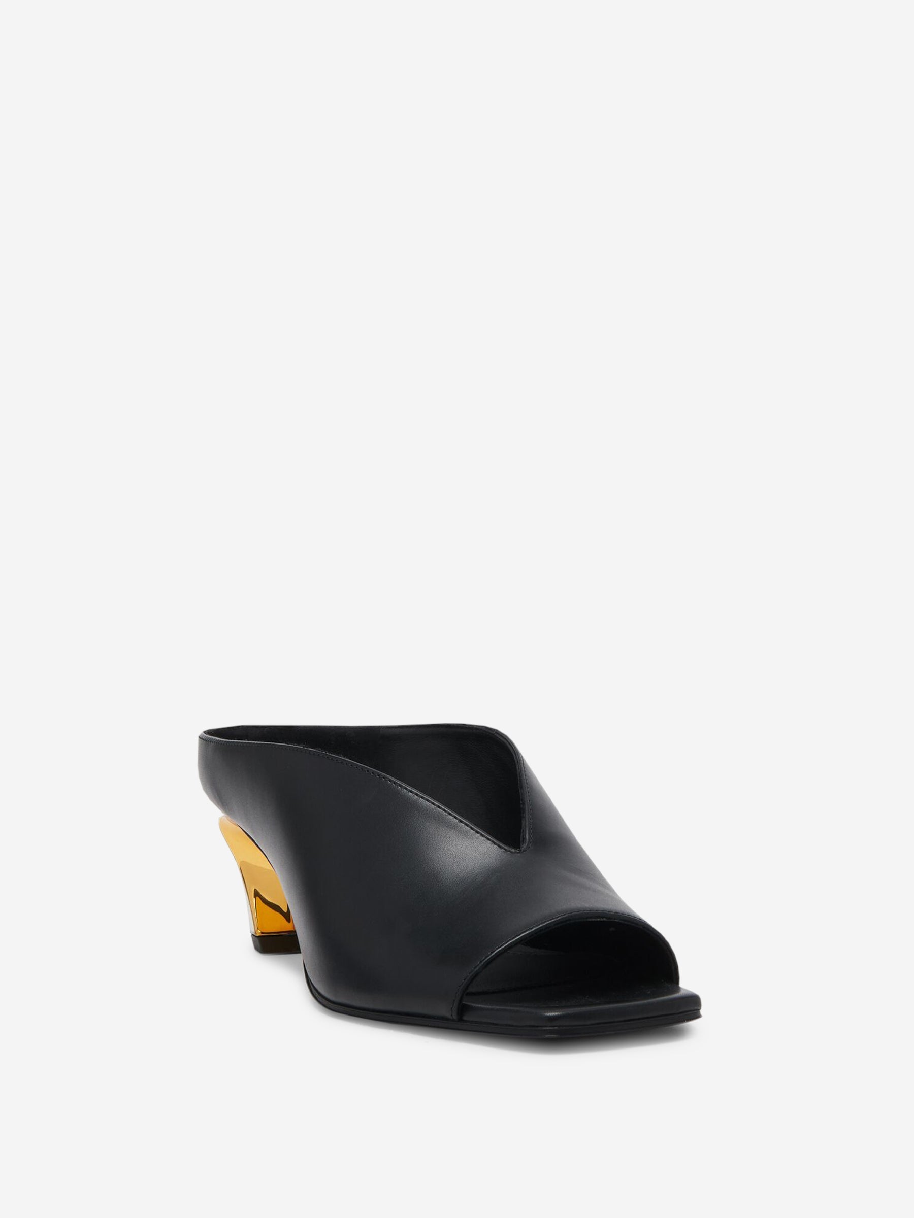 Outlet online McQueen Mujer Mules Armadillo Piel color Negro sku 800-005329 01 - Foto 3