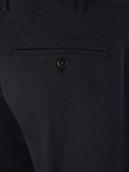 Outlet online Canali Hombre Pantalones Chinos Algodón color Azul Noche sku 521-003017 05 - Foto 4