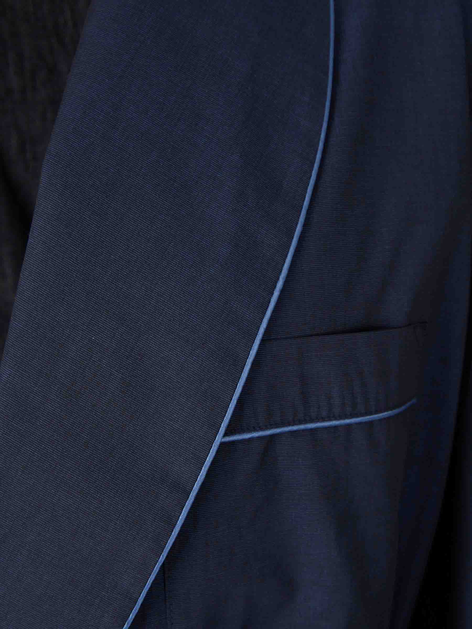 Outlet online Santa Eulalia Hombre Bata Lisa Algodón color Azul Marino sku 440-000081 01 - Foto 3