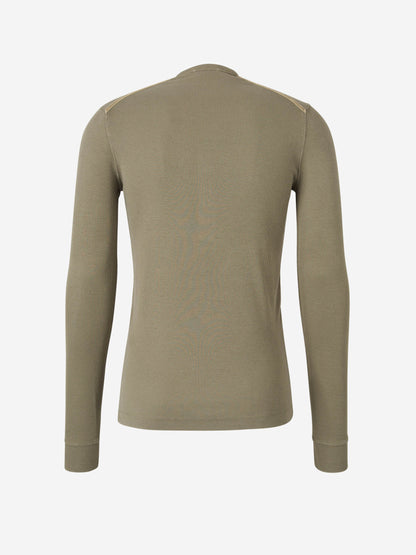 Tom Ford Camiseta Acanalada Lyocell color Verde Militar sku 553-003769 01 - Foto 6