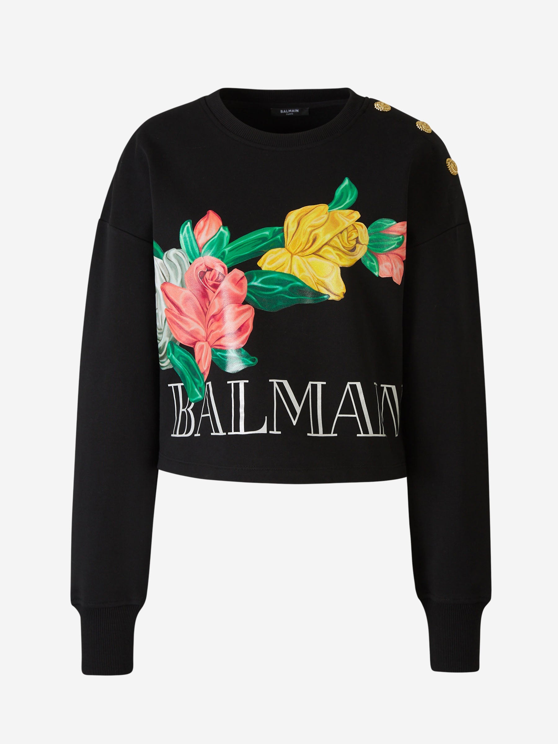 Outlet online Balmain Mujer Sudadera Logo Algodón color Negro sku 715-000136 01 - Foto 1