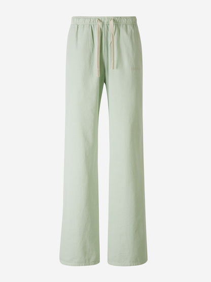 Outlet online Palm Angels Hombre Joggers Algodón Logo color Verde Menta sku 521-002994 02 - Foto 1