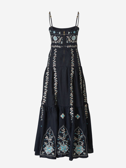 Outlet online Agua by Agua Bendita Mujer Vestido Midi Lima Relicario color Azul Marino sku 721-000243 01 - Foto 3