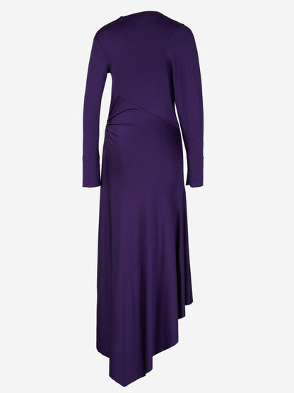 Outlet online Victoria Beckham Mujer Vestido Maxi Fruncido color Púrpura sku 732-001275 01 - Foto 2