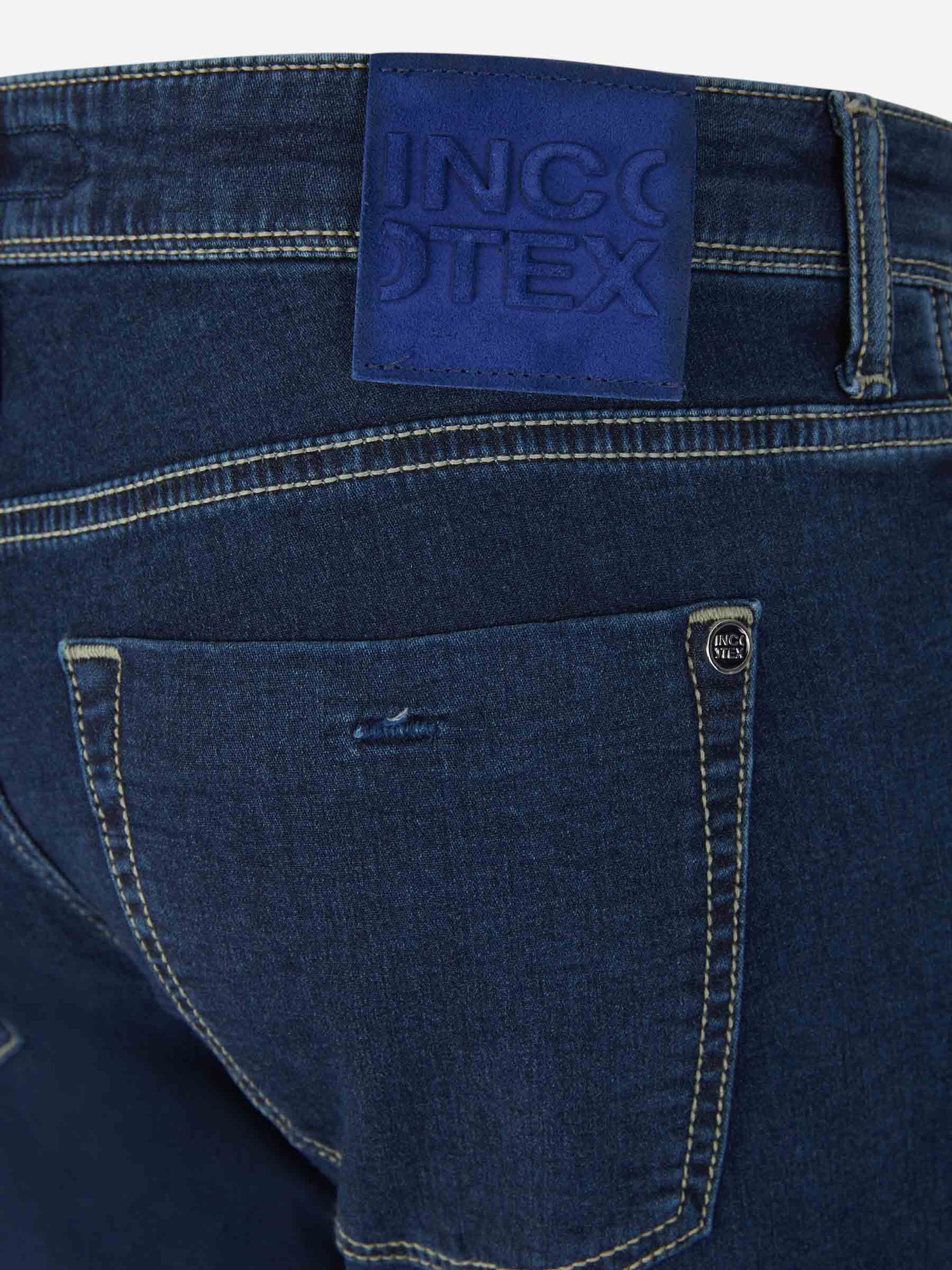 Outlet online Incotex Blue Division Hombre Jeans Slim Fit color Azul Denim sku 522-002636 01 - Foto 4