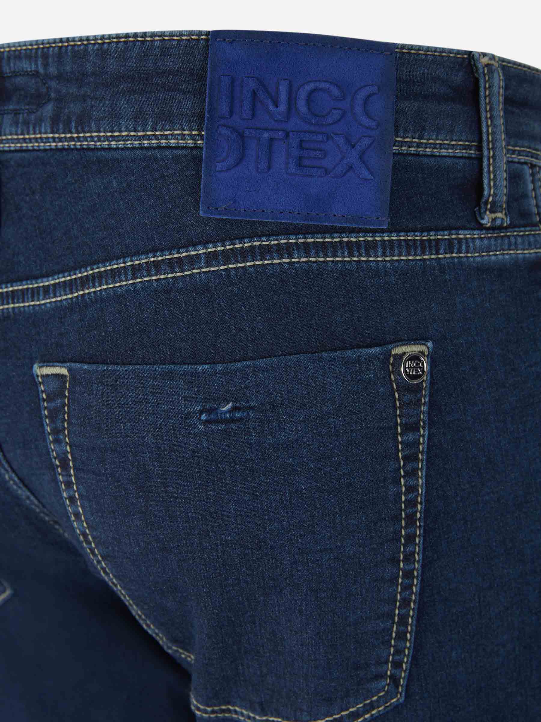 Outlet online Incotex Blue Division Hombre Jeans Slim Fit color Azul Denim sku 522-002636 01 - Foto 4