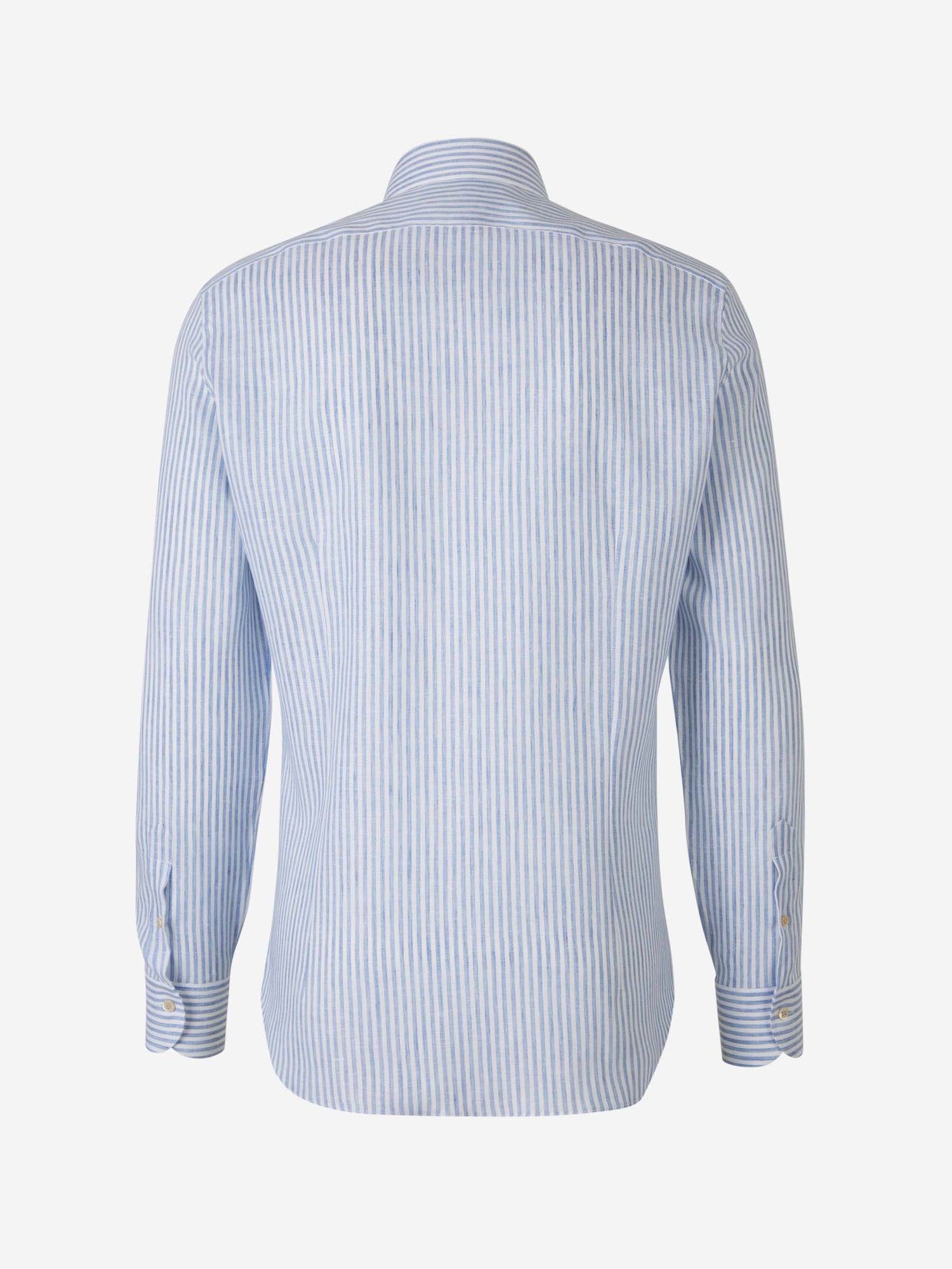 Outlet online Santa Eulalia Hombre Camisa Motivo Rayas Lino color Azul Cielo sku 531-006239 01 - Foto 2