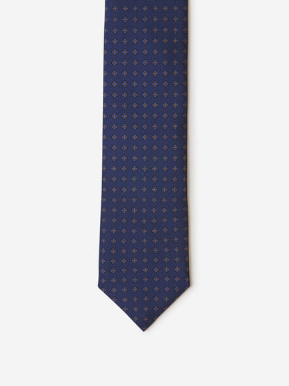 Santa Eulalia Corbata Motivo Floral color Azul Noche sku 601-001410 01 - Foto 2