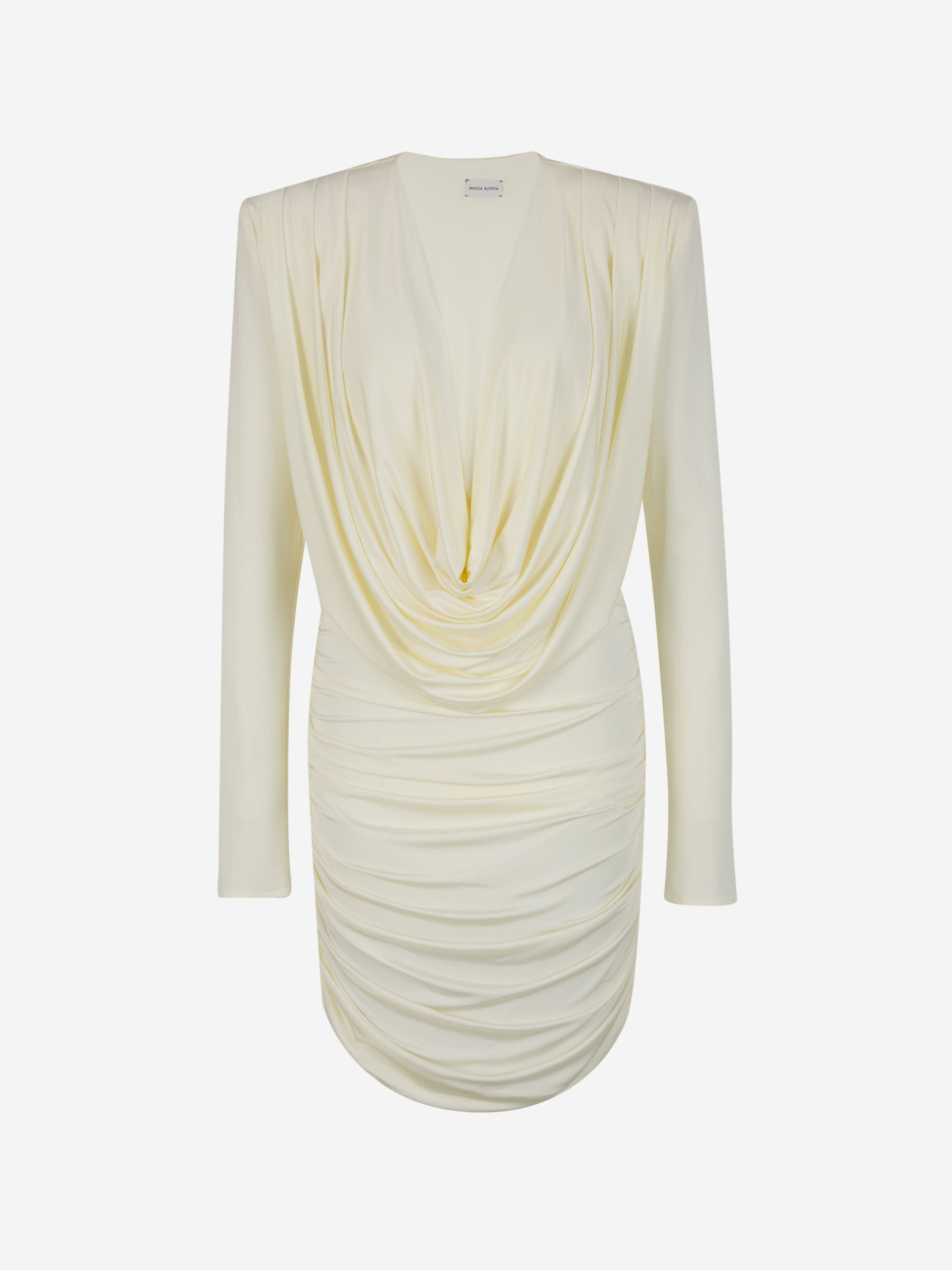 Outlet online Magda Butrym Mujer Vestido Mini Fruncido color Beis sku 731-005863 01 - Foto 1