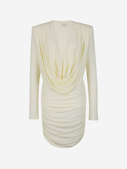 Outlet online Magda Butrym Mujer Vestido Mini Fruncido color Beis sku 731-005863 01 - Foto 1