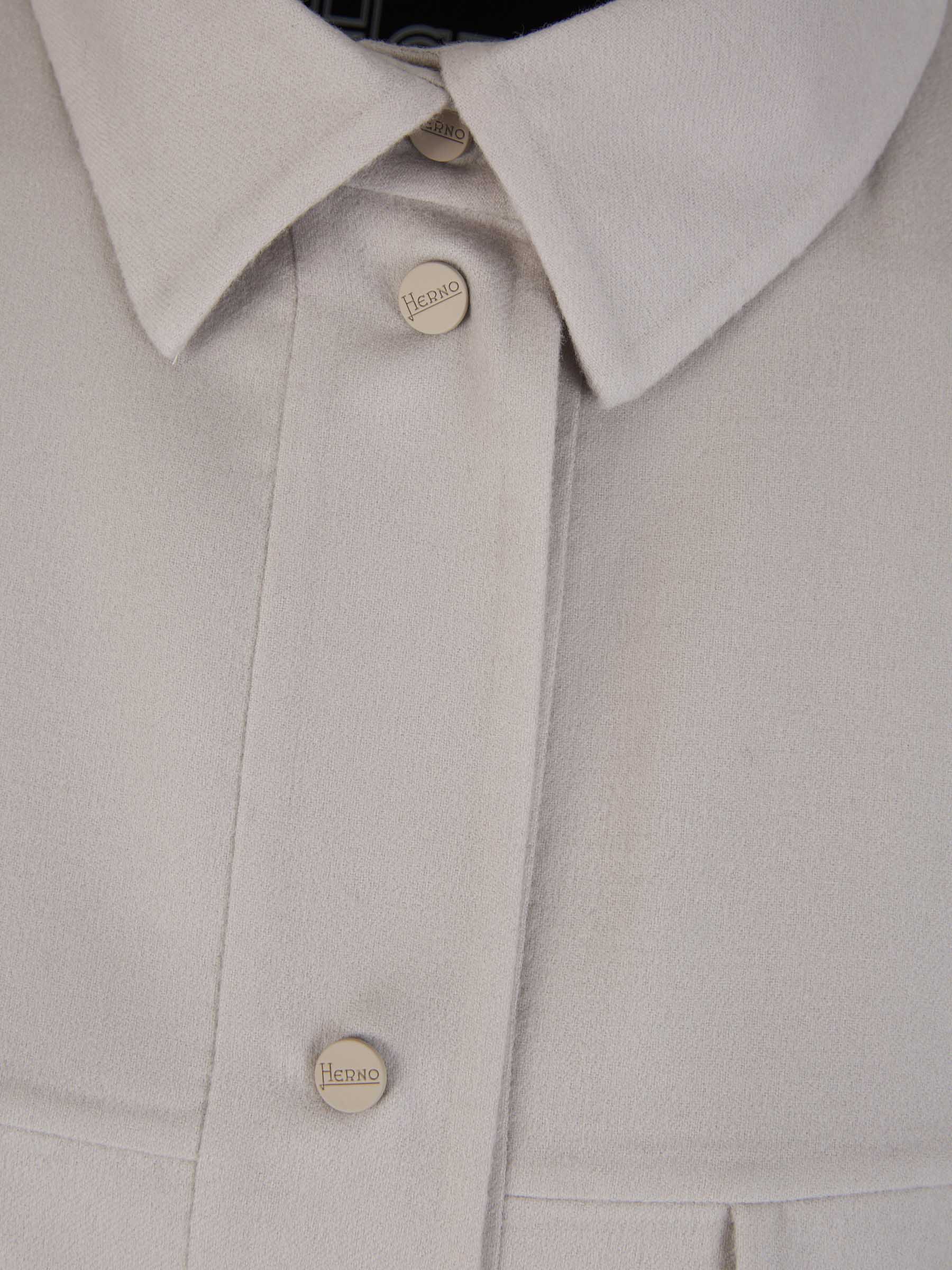 Herno Chaqueta Doble Capa Lana color Gris Claro sku 774-000482 01 - Foto 3