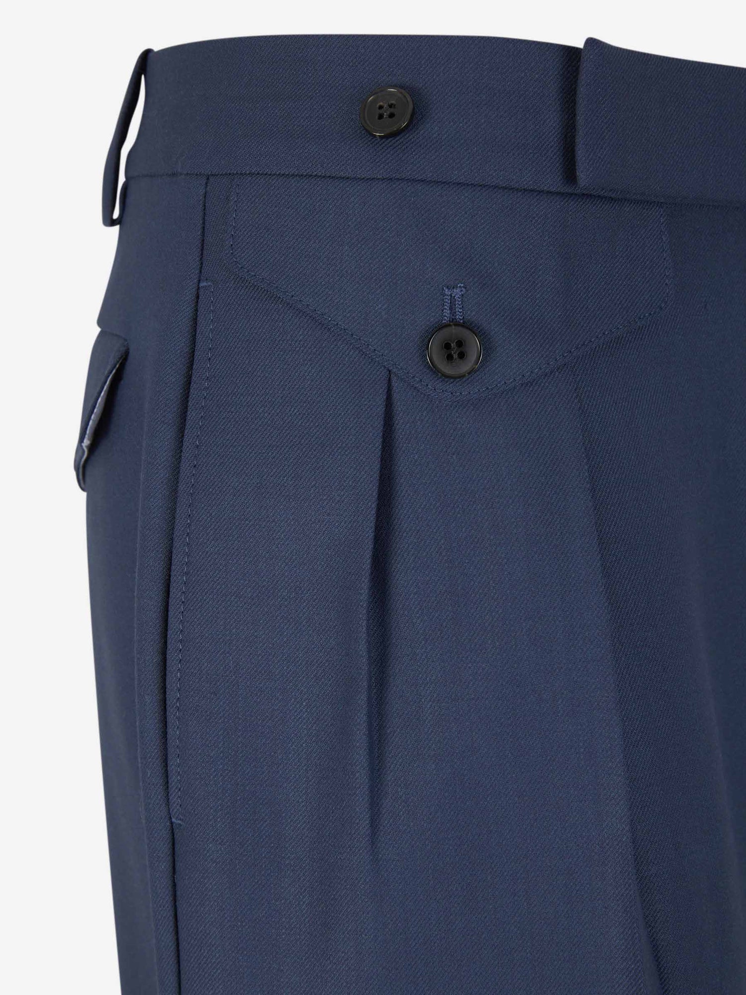 Outlet online Victoria Beckham Mujer Pantalones Formales Capri color Azul Marino sku 761-003502 01 - Foto 4