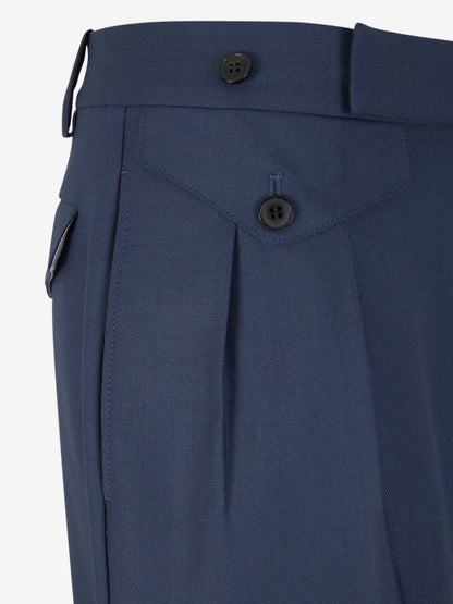 Outlet online Victoria Beckham Mujer Pantalones Formales Capri color Azul Marino sku 761-003502 01 - Foto 4