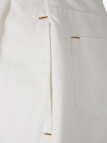 Outlet online Jacquemus Mujer Jeans Le de-Nîmes Curzio color Crema sku 763-001602 01 - Foto 4