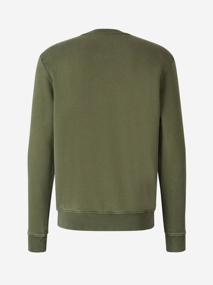 Outlet online Balmain Hombre Sudadera Sin Capucha Logo Algodón color Verde Menta sku 545-001570 01 - Foto 2
