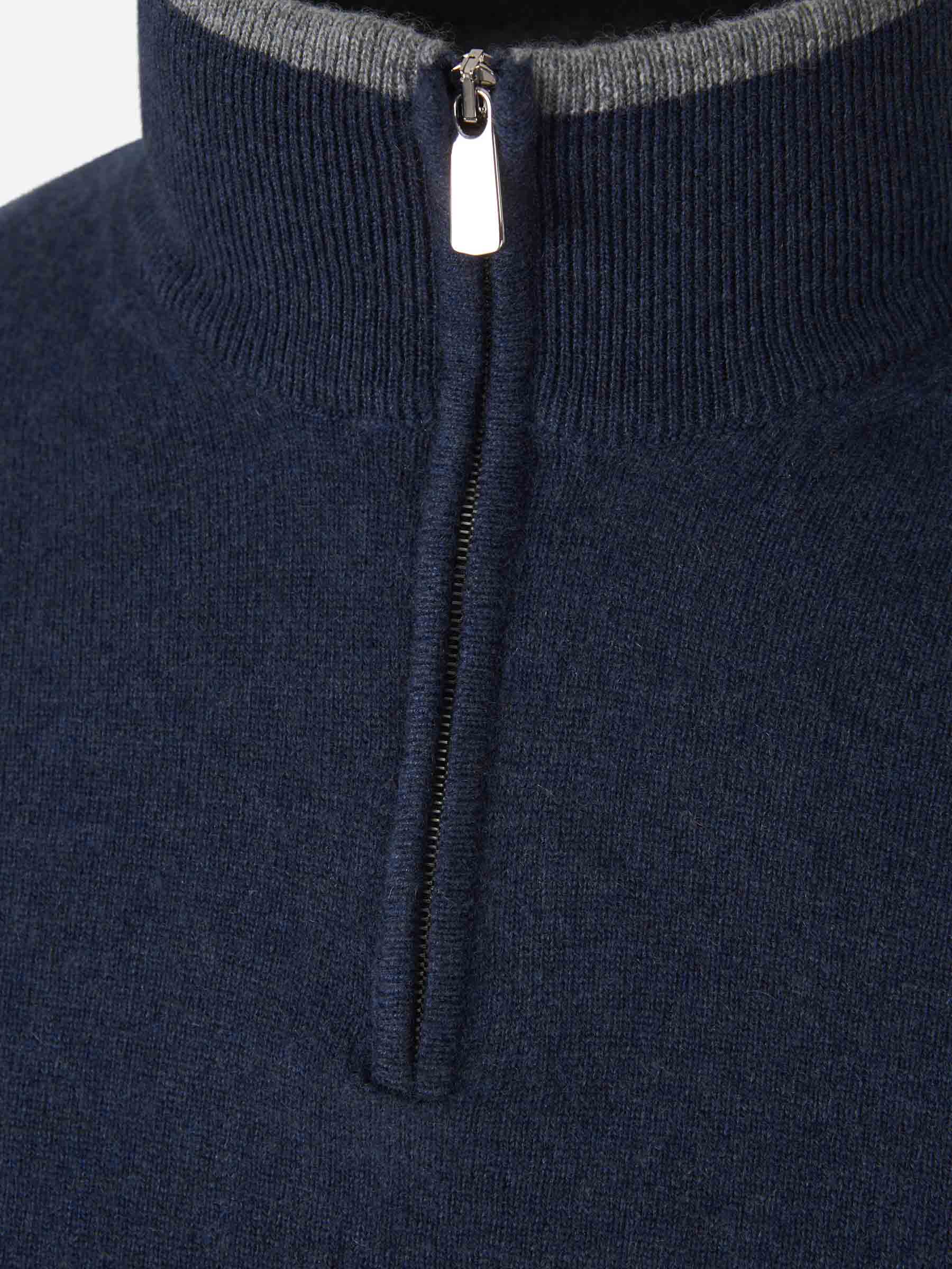 Outlet online Santa Eulalia Hombre Jersey Lana Cremallera color Azul Marino sku 542-002424 01 - Foto 2