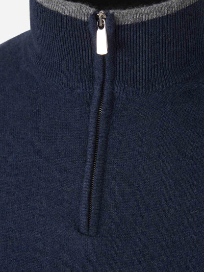 Outlet online Santa Eulalia Hombre Jersey Lana Cremallera color Azul Marino sku 542-002424 01 - Foto 2