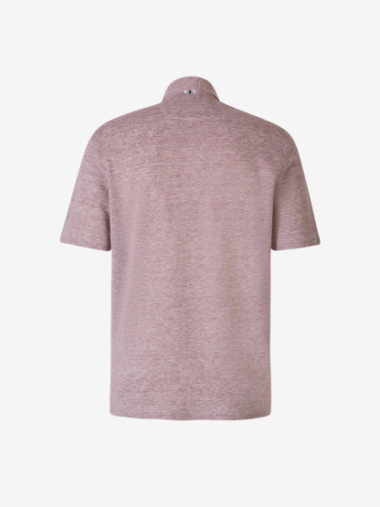 Outlet online Santa Eulalia Hombre Polo Piqué Lino color Burdeos sku 552-001482 03 - Foto 2