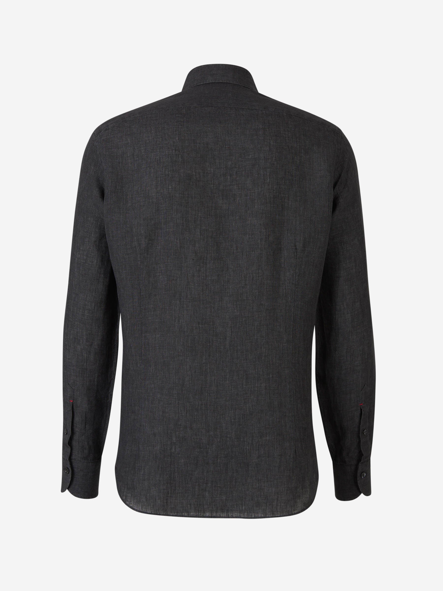 Outlet online Santa Eulalia Hombre Camisa Fluida Lino color Negro sku 531-006248 03 - Foto 2