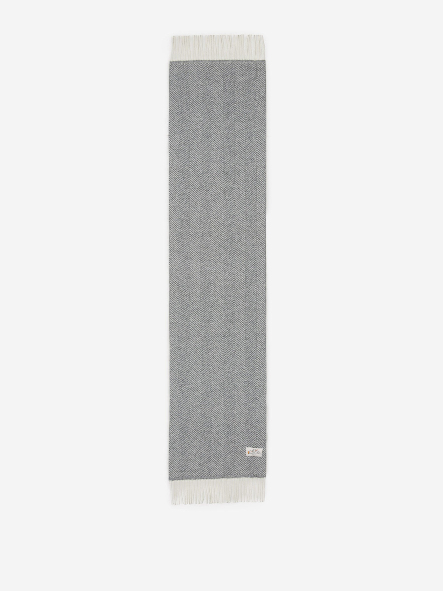 Outlet online Santa Eulalia Hombre Bufanda Espiga Lana color Marfil sku 630-001244 03 - Foto 2
