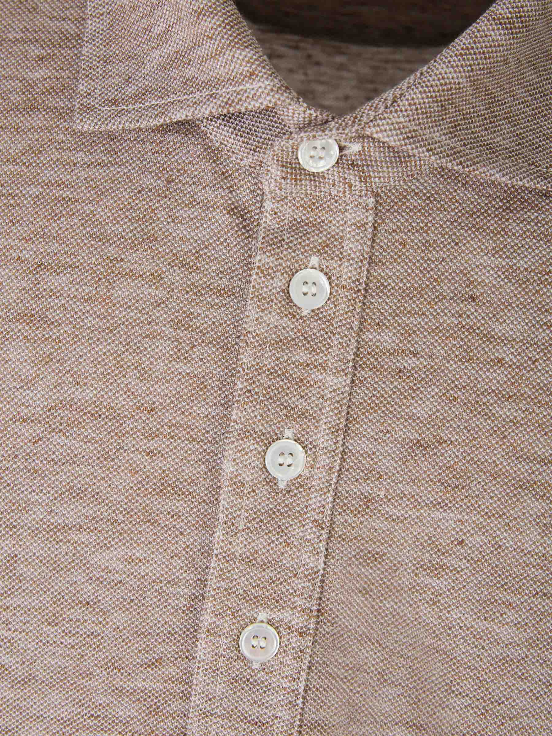 Outlet online Santa Eulalia Hombre Polo Piqué Lino color Beis sku 552-001482 01 - Foto 3