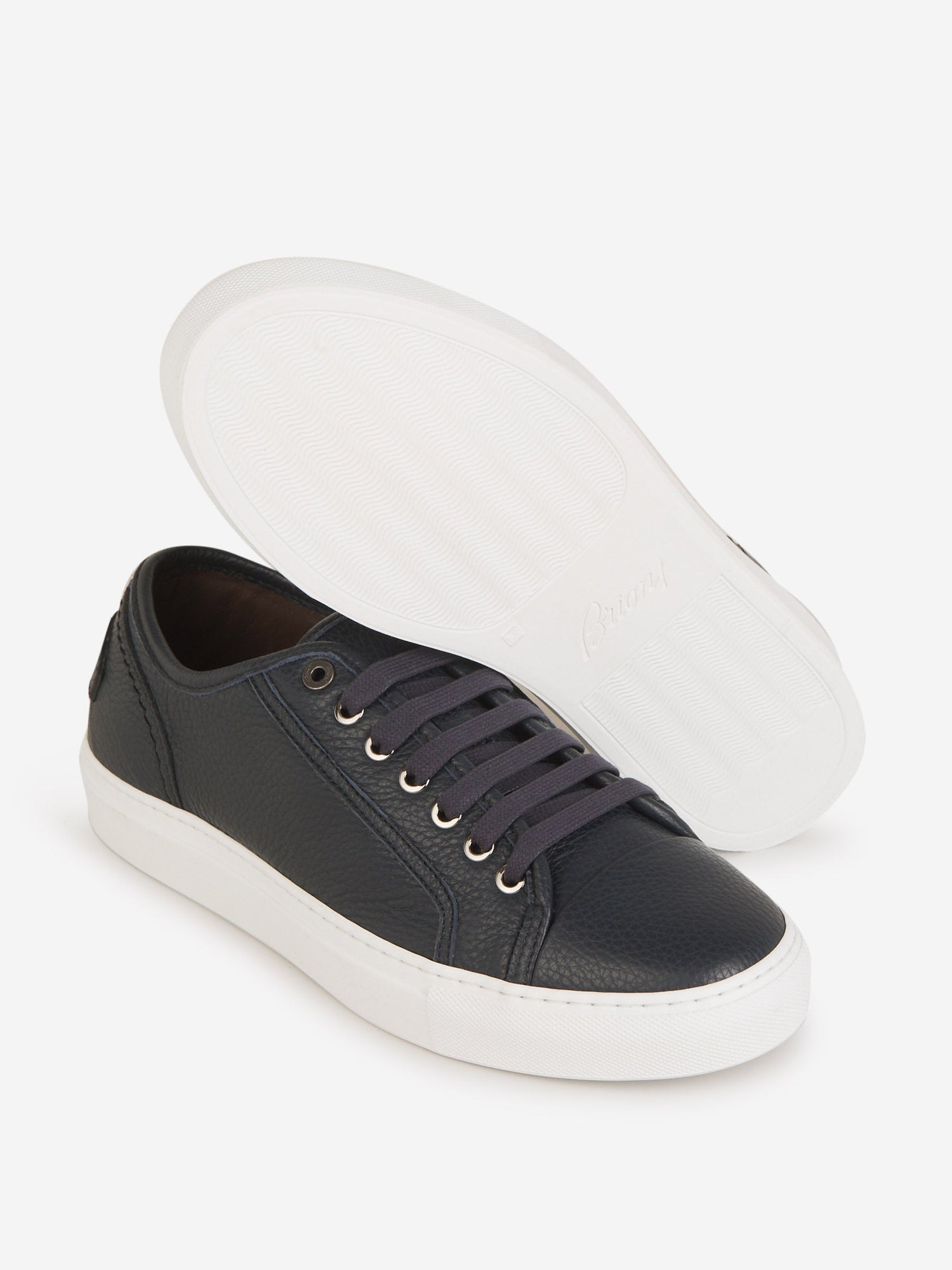 Outlet online Brioni Hombre Sneakers Sustainable Piel color Azul Noche sku 616-002649 01 - Foto 4