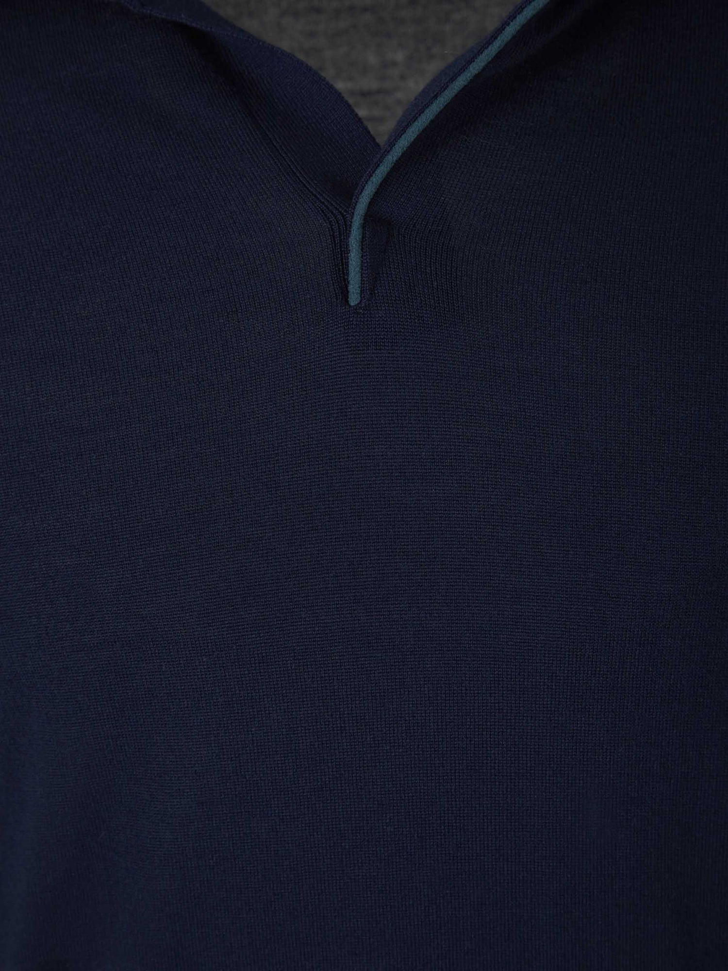 Outlet online Sease Hombre Polo Punto Lana color Azul Cobalto sku 551-000357 00 - Foto 3