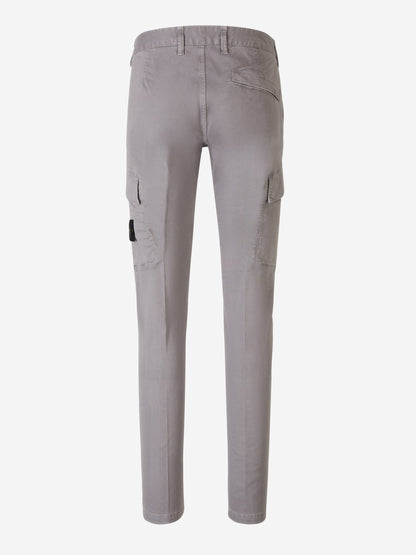 Outlet online Stone Island Hombre Pantalones Algodón Logo color Lila sku 521-003028 03 - Foto 3
