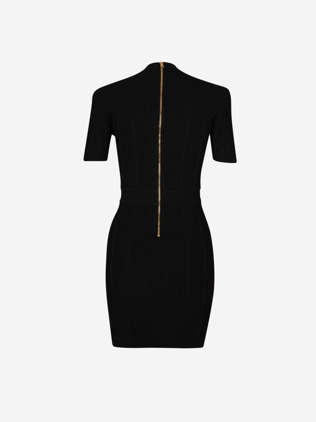 Outlet online Balmain Mujer Vestido Mini Punto color Negro sku 731-005953 02 - Foto 2