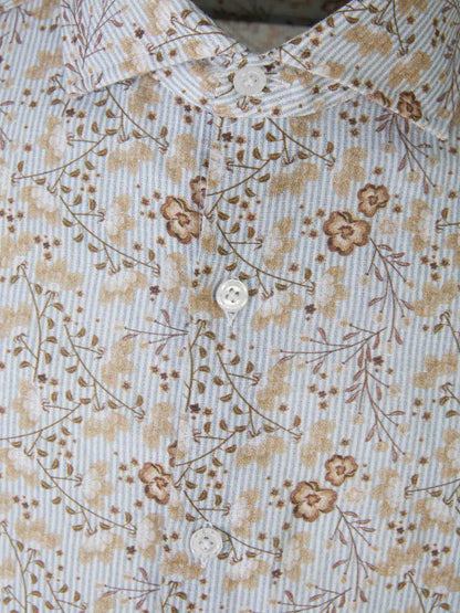 Outlet online Santa Eulalia Hombre Camisa Motivo Flores Lino color Floral sku 531-006252 01 - Foto 3