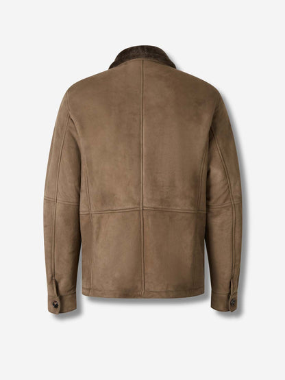 Outlet online Santa Eulalia Hombre Chaqueta Piel Ante color Marrón sku 501-000263 01 - Foto 2