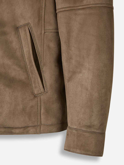 Outlet online Santa Eulalia Hombre Chaqueta Piel Ante color Marrón sku 501-000263 01 - Foto 4