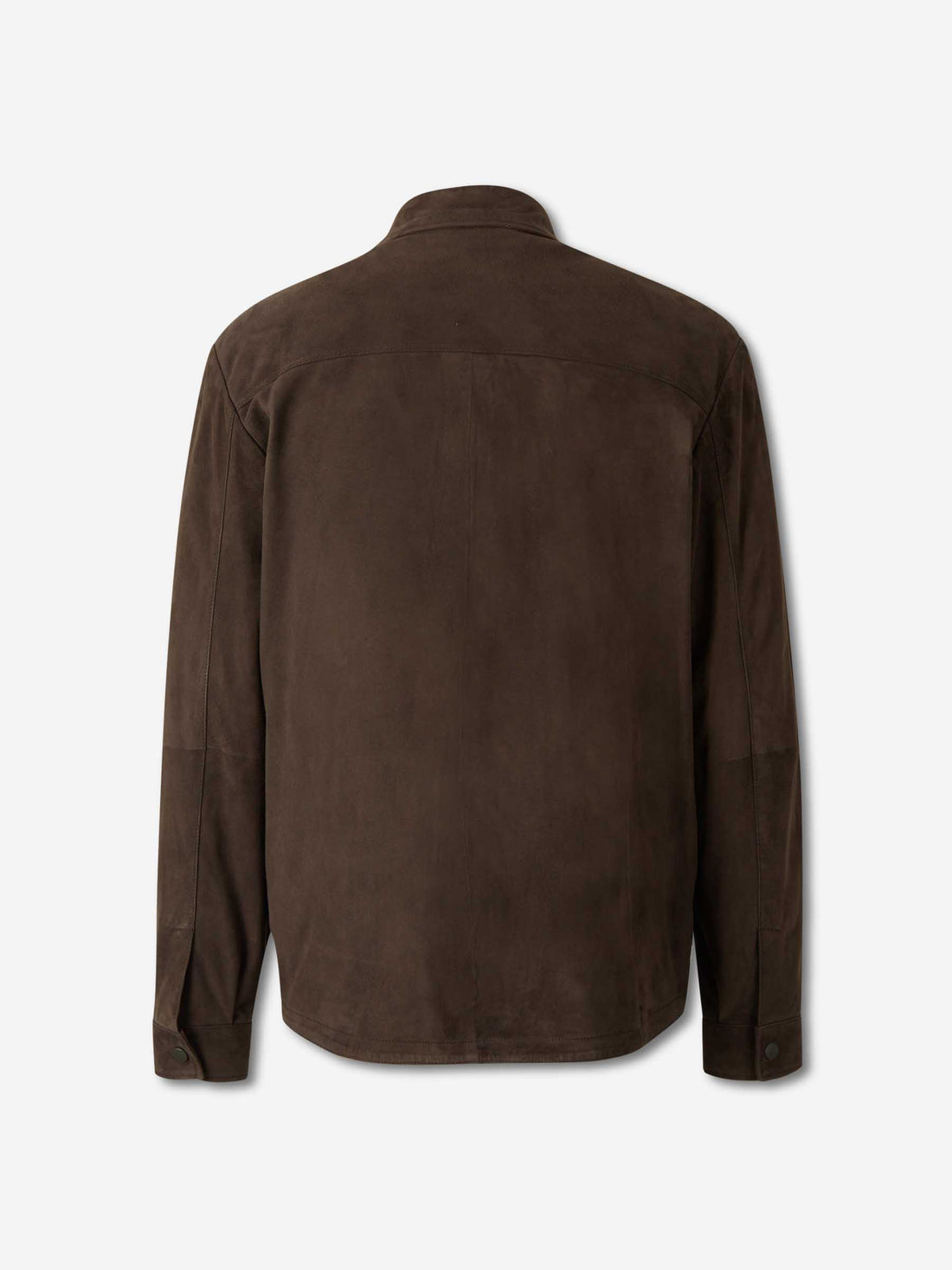 Outlet online Canali Hombre Chaqueta Piel Ante color Marrón Oscuro sku 501-000264 00 - Foto 2