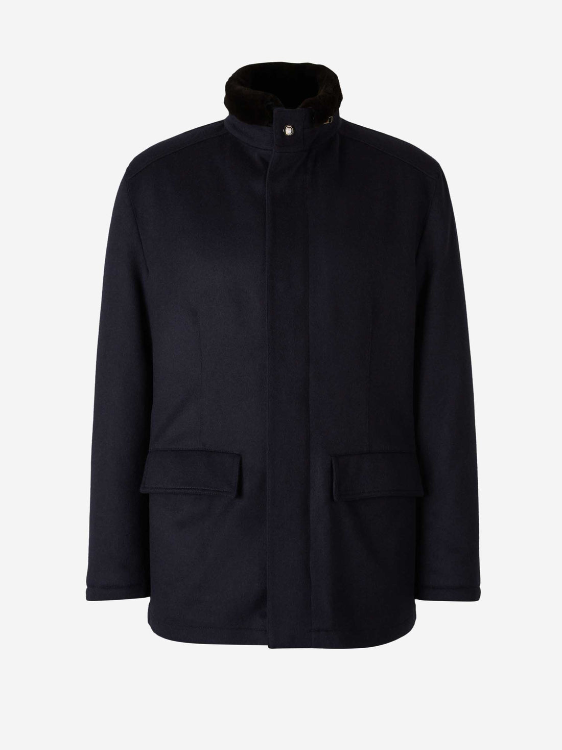 Kired Hombre Barcelona Abrigo Cashmere Pelo color Azul Noche sku 502-001435 01 - Foto 1
