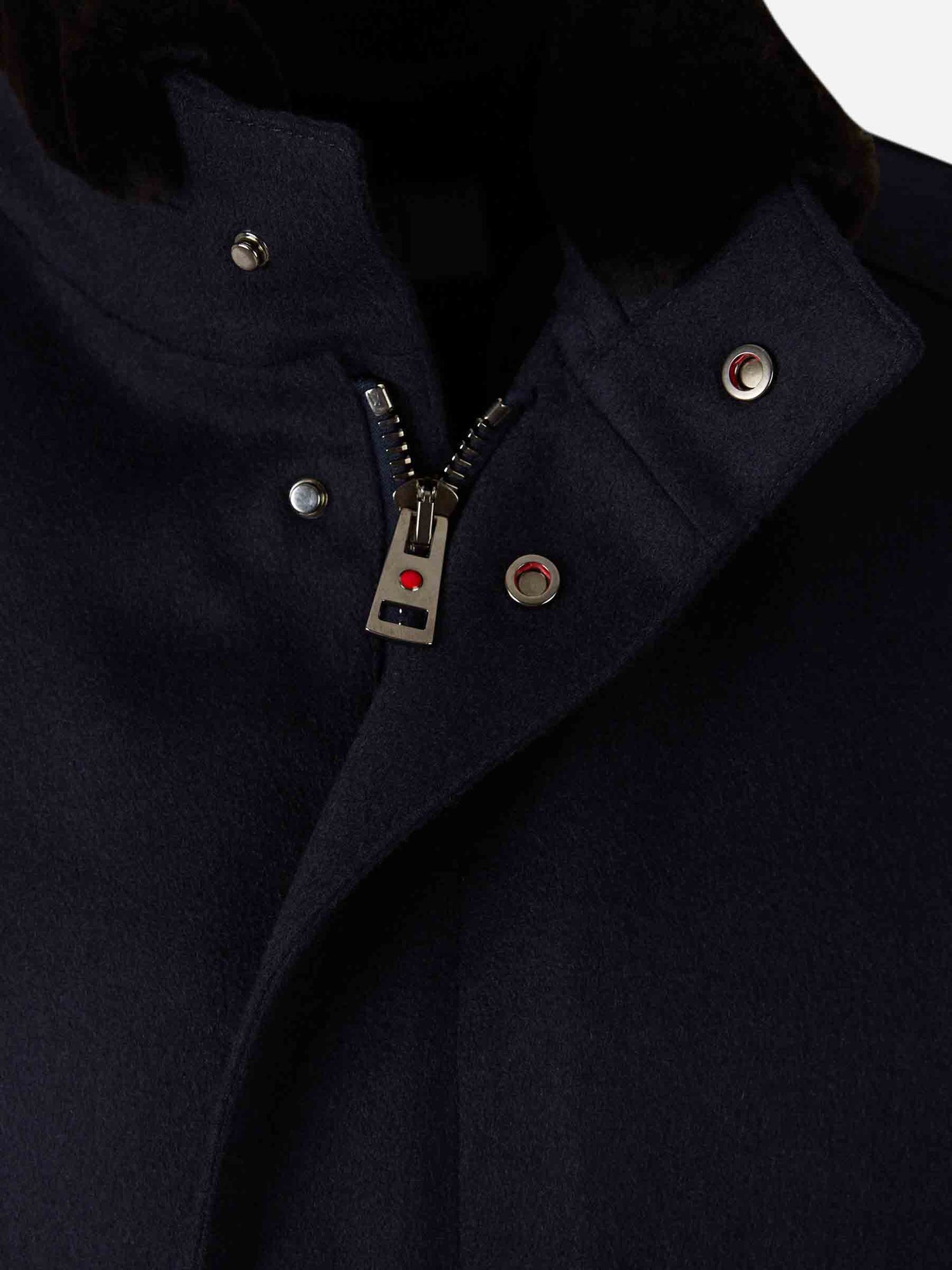 Kired Hombre Barcelona Abrigo Cashmere Pelo color Azul Noche sku 502-001435 01 - Foto 3