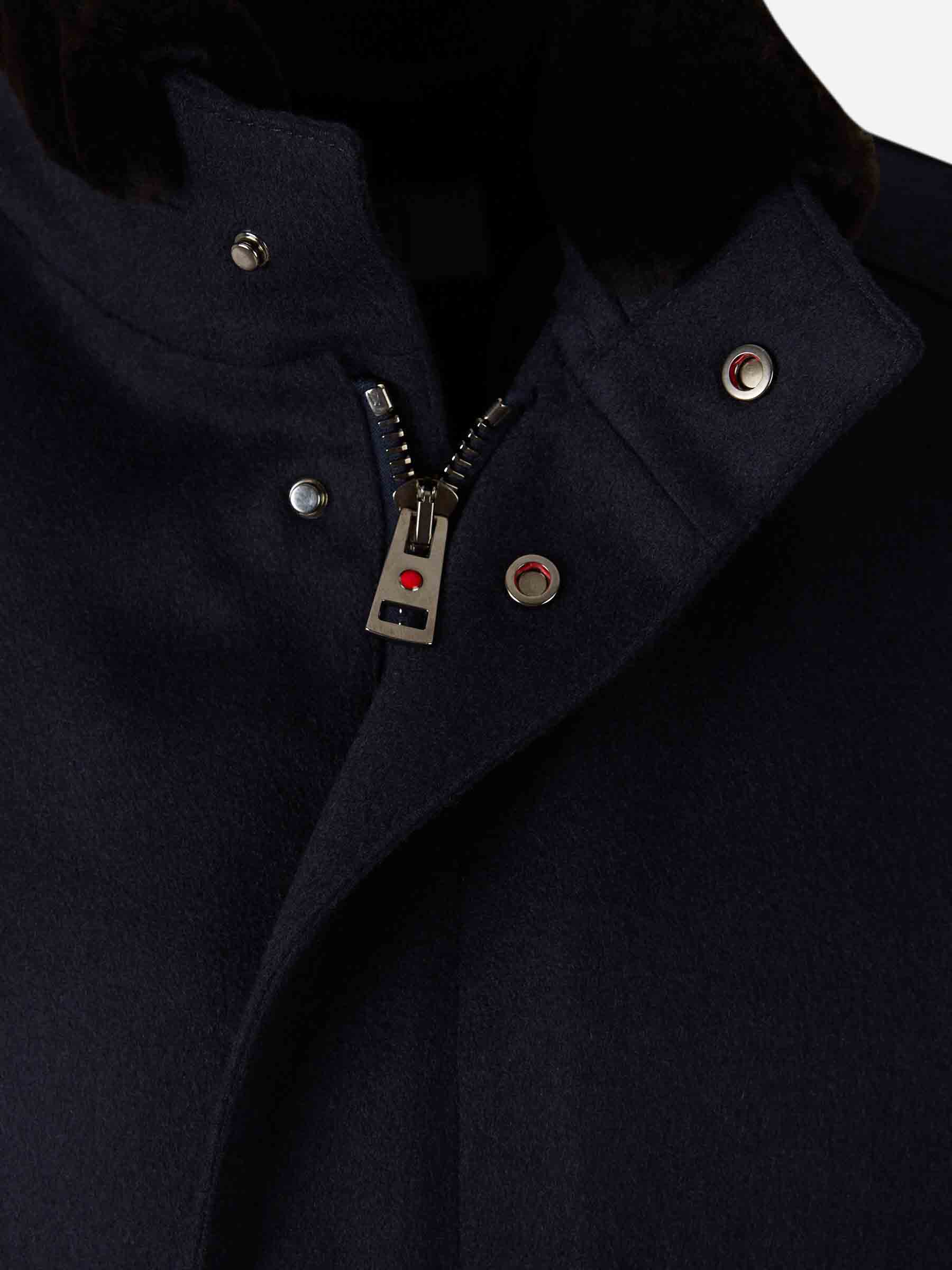 Kired Hombre Barcelona Abrigo Cashmere Pelo color Azul Noche sku 502-001435 01 - Foto 3