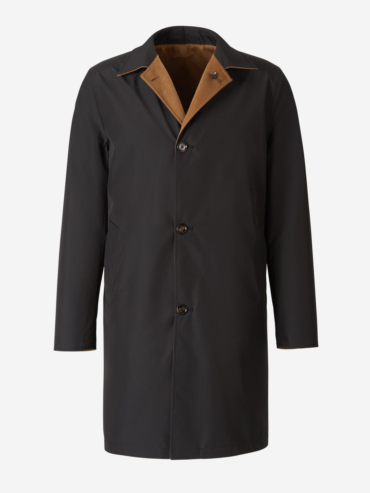 Kired Hombre Barcelona Abrigo Reversible Cashmere color Caramelo sku 502-001436 02 - Foto 2