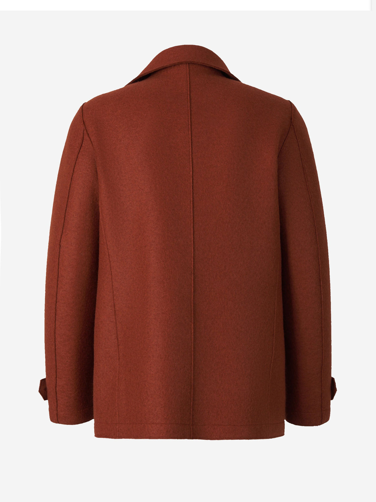 Outlet online Harris Wharf Hombre Abrigo Cruzado Lana color Verde Militar sku 502-001438 01 - Foto 9