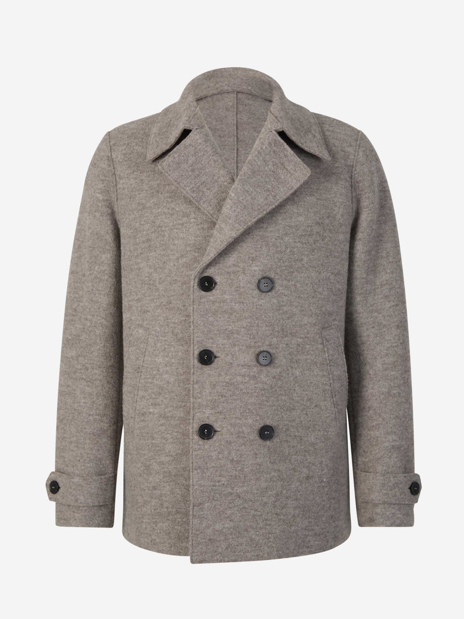 Outlet online Harris Wharf Hombre Abrigo Cruzado Lana color Gris Claro sku 502-001539 01 - Foto 1
