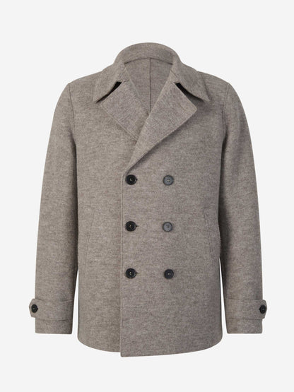 Outlet online Harris Wharf Hombre Abrigo Cruzado Lana color Gris Claro sku 502-001539 01 - Foto 1