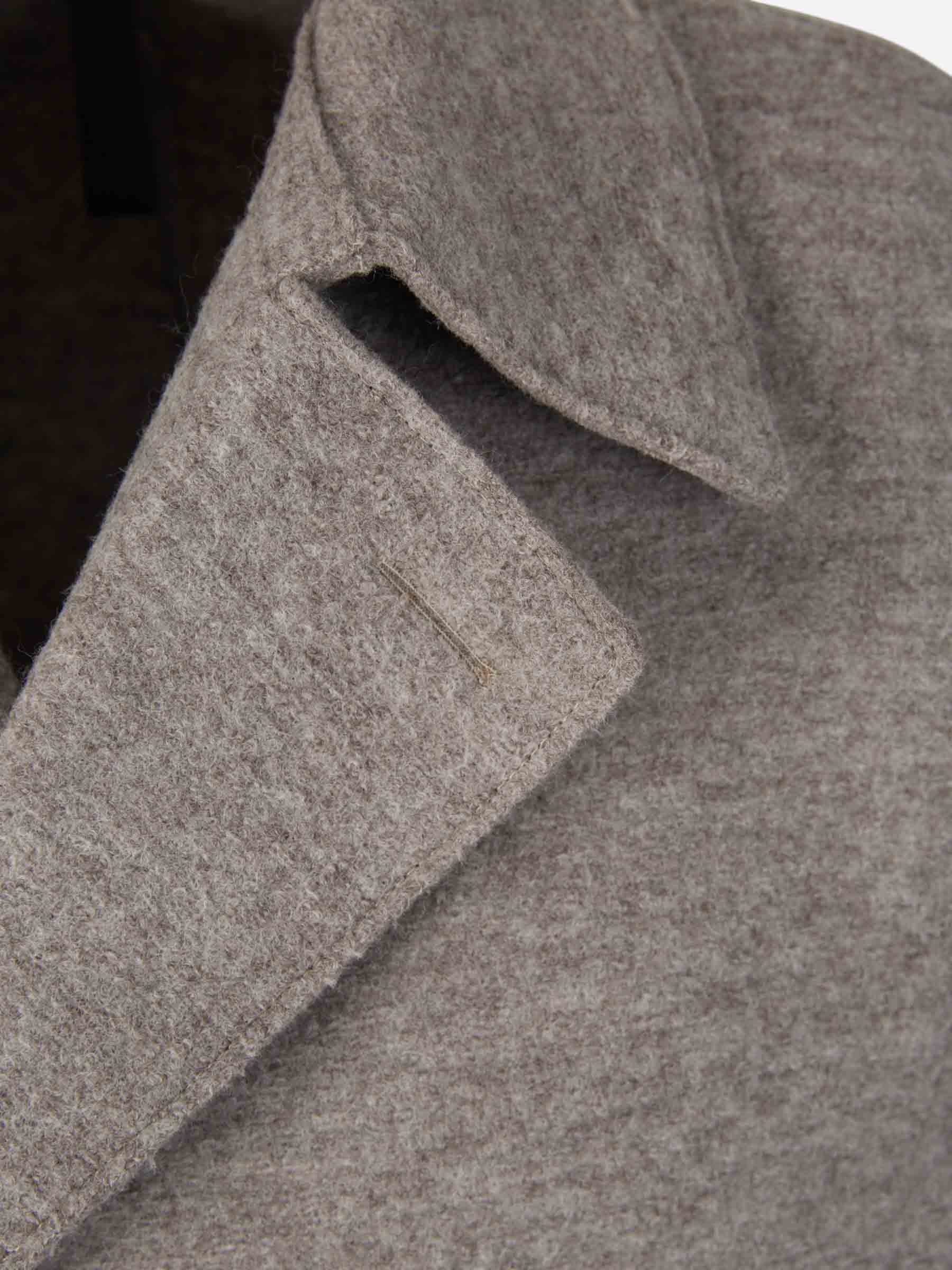 Outlet online Harris Wharf Hombre Abrigo Cruzado Lana color Gris Claro sku 502-001539 01 - Foto 3