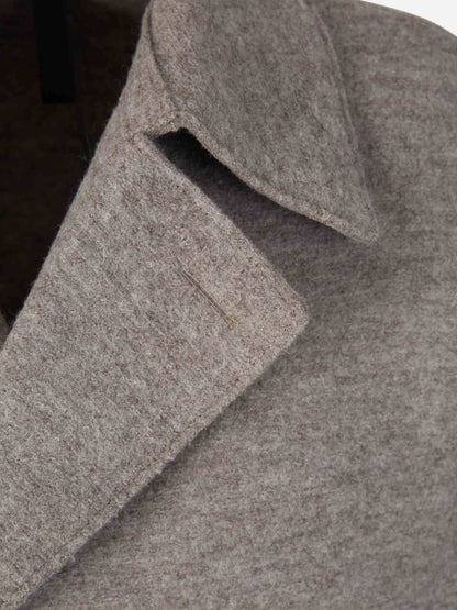 Outlet online Harris Wharf Hombre Abrigo Cruzado Lana color Gris Claro sku 502-001539 01 - Foto 3