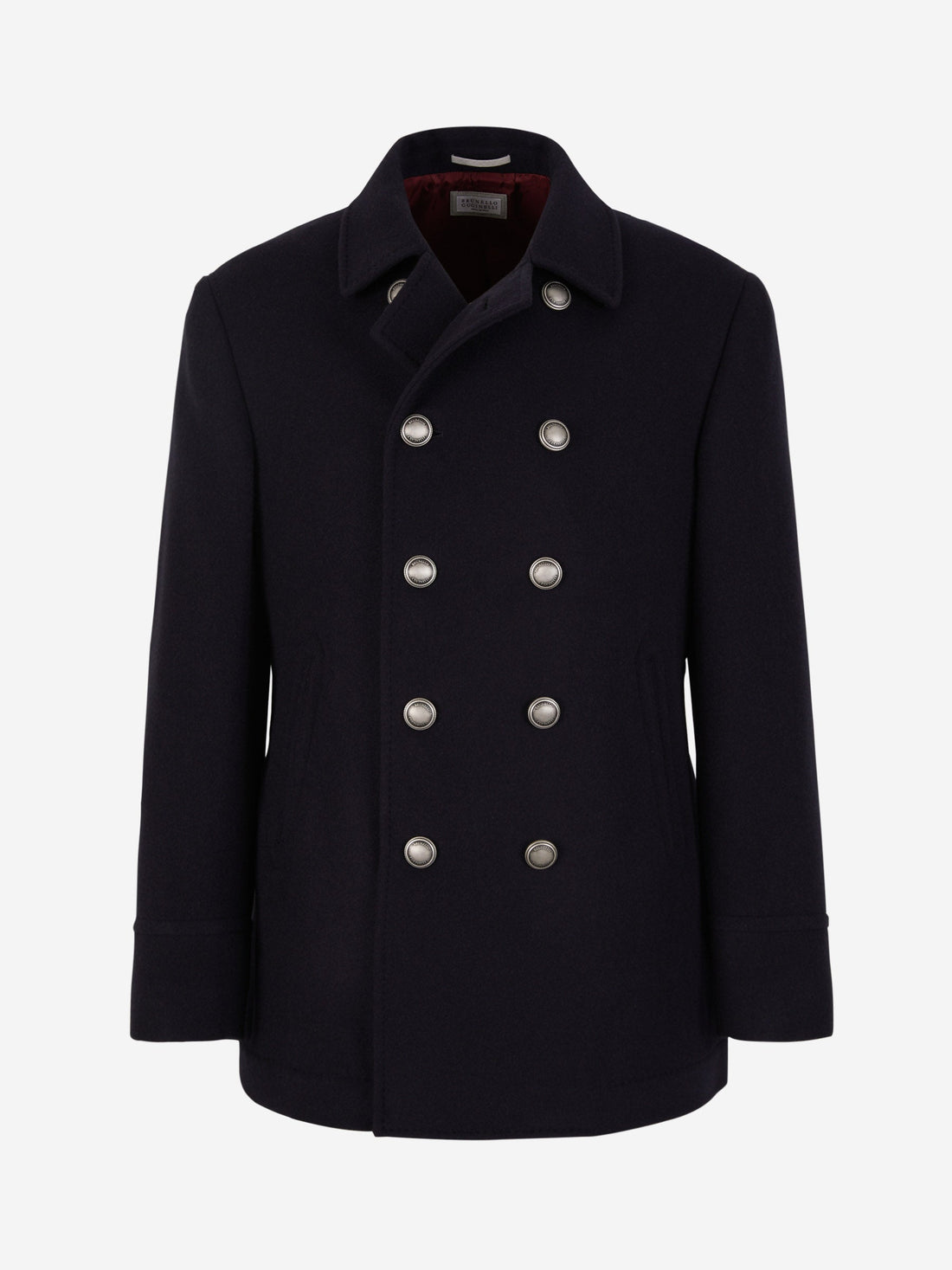 Outlet online Brunello Cucinelli Hombre Abrigo Punto Cashmere color Azul Marino sku 502-001558 01 - Foto 1